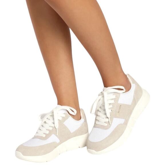 SteveMadden LIBBY WHITE MULTI Sneakers Size 9.5 1.25 inch heel height - Picture 1 of 11